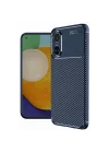Mey İthalat®  Realme 12 Lite Kılıf Auto Focus Karbon Kapak - Lacivert