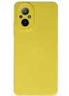 Mey İthalat®  Realme 12 Lite Kılıf Nano içi Kadife Silikon - Sarı