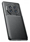 Mey İthalat®  Realme 12 Pro Plus Kılıf Auto Focus Karbon Kapak - Siyah