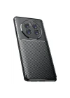 Mey İthalat®  Realme 12 Pro Plus Kılıf Auto Focus Karbon Kapak - Siyah