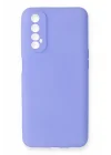 Mey İthalat®  Realme 7 Kılıf First Silikon - Lila
