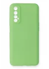 Mey İthalat®  Realme 7 Kılıf First Silikon - Yeşil
