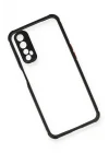 Mey İthalat®  Realme 7 Kılıf Miami Şeffaf Silikon - Siyah