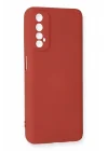 Mey İthalat®  Realme 7 Kılıf Nano içi Kadife Silikon - Kiremit