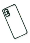 Mey İthalat®  Realme 7 Pro Kılıf Miami Şeffaf Silikon - Koyu Yeşil