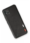 Mey İthalat®  Realme C11 2021 Kılıf Loop Deri Silikon - Siyah