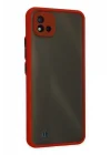 Mey İthalat®  Realme C11 2021 Kılıf Montreal Silikon Kapak - Kırmızı
