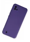 Mey İthalat®  Realme C11 2021 Kılıf Nano içi Kadife Silikon - Mor