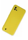 Mey İthalat®  Realme C11 2021 Kılıf Nano içi Kadife Silikon - Sarı