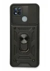 Mey İthalat®  Realme C11 2021 Kılıf Pars Lens Yüzüklü Silikon - Siyah