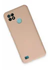 Mey İthalat®  Realme C21 Kılıf Nano içi Kadife Silikon - Pudra