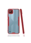 Mey İthalat®  Realme C21 Kılıf Platin Silikon - Kırmızı