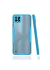 Mey İthalat®  Realme C21 Kılıf Platin Silikon - Mavi