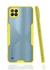 Mey İthalat®  Realme C21 Kılıf Platin Silikon - Sarı