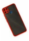 Mey İthalat®  Realme C25 Kılıf Montreal Silikon Kapak - Kırmızı