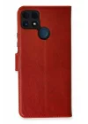 Mey İthalat®  Realme C25 Kılıf Trend S Plus Kapaklı Kılıf - Kırmızı