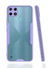 Mey İthalat®  Realme C25Y Kılıf Platin Silikon - Lila