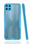 Mey İthalat®  Realme C25Y Kılıf Platin Silikon - Mavi