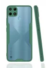 Mey İthalat®  Realme C25Y Kılıf Platin Silikon - Yeşil