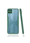 Mey İthalat®  Realme C25Y Kılıf Platin Silikon - Yeşil