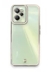 Mey İthalat®  Realme C35 Kılıf Liva Lens Silikon - Beyaz