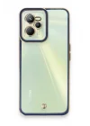 Mey İthalat®  Realme C35 Kılıf Liva Lens Silikon - Mavi