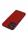 Mey İthalat®  Realme C35 Kılıf Loop Deri Silikon - Kırmızı