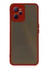 Mey İthalat®  Realme C35 Kılıf Montreal Silikon Kapak - Kırmızı