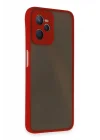 Mey İthalat®  Realme C35 Kılıf Montreal Silikon Kapak - Kırmızı