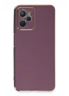 Mey İthalat®  Realme C35 Kılıf Volet Silikon - Mor