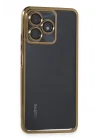Mey İthalat®  Realme C53 Kılıf  Lensli Silikon - Gold
