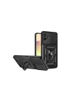 Mey İthalat®  Realme C53 Kılıf Pars Lens Yüzüklü Silikon - Siyah
