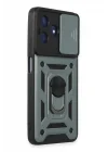 Mey İthalat®  Realme C53 Kılıf Pars Lens Yüzüklü Silikon - Yeşil