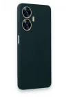 Mey İthalat®  Realme C55 Kılıf First Silikon - Koyu Yeşil