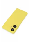 Mey İthalat®  Realme C55 Kılıf Nano içi Kadife Silikon - Sarı