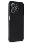 Mey İthalat®  Realme C61 Kılıf Auto Focus Karbon Kapak - Siyah