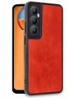 Mey İthalat®  Realme C65 Kılıf Aras Deri Kapak - Kırmızı