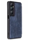Mey İthalat®  Realme C65 Kılıf Flip Cover - Lacivert