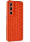 Mey İthalat®  Realme C65 Kılıf Petek Silikon Kapak - Kırmızı
