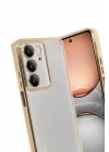 Mey İthalat®  Realme C75 4G Kılıf  Lensli Silikon - Gold