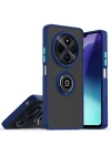 Mey İthalat®  Realme C75 4G Kılıf Montreal Yüzüklü Silikon Kapak - Lacivert