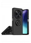 Mey İthalat®  Realme C75 4G Kılıf Montreal Yüzüklü Silikon Kapak - Siyah