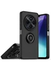 Mey İthalat®  Realme C75 4G Kılıf Montreal Yüzüklü Silikon Kapak - Siyah
