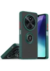 Mey İthalat®  Realme C75 4G Kılıf Montreal Yüzüklü Silikon Kapak - Yeşil