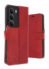 Mey İthalat®  Realme C75 4G Trend S Plus Kapaklı Kılıf - Kırmızı