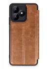 Mey İthalat®  Realme Note 50 4G Kılıf Flip Cover - Taba