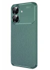 Mey İthalat®  Realme Note 60 Kılıf Auto Focus Karbon Kapak - Koyu Yeşil