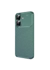 Mey İthalat®  Realme Note 60 Kılıf Auto Focus Karbon Kapak - Koyu Yeşil