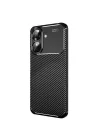 Mey İthalat®  Realme Note 60 Kılıf Auto Focus Karbon Kapak - Siyah