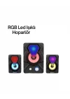 Mey İthalat® Renkli LED Işıklı Hoparlör
